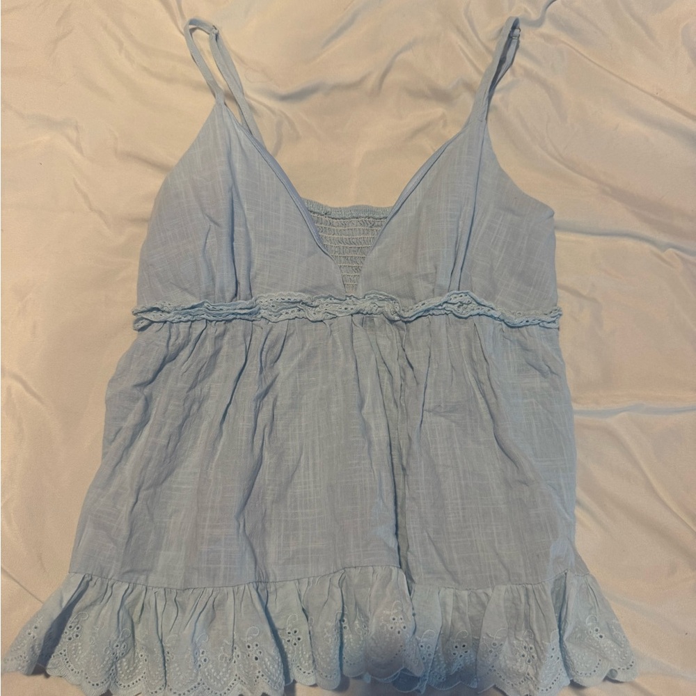 Light Blue Sleeveless Top